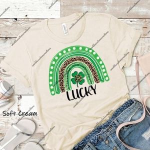 Lucky rainbow St Patty's day Irish tee